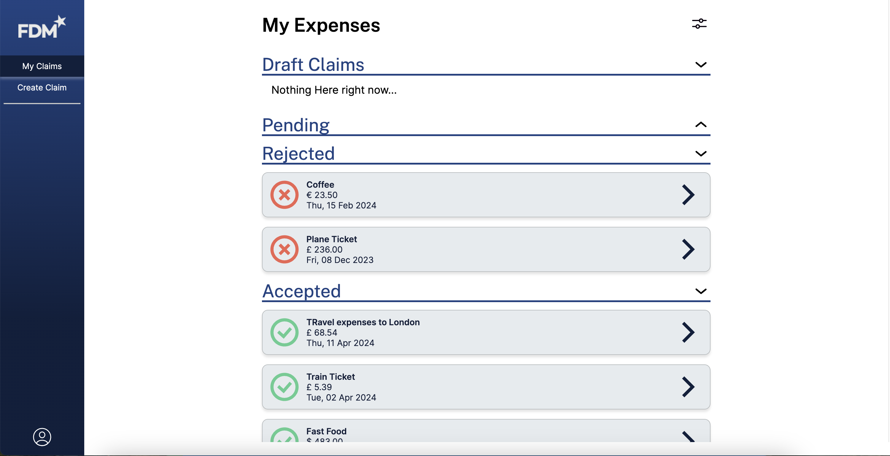 FDM Expenses App thumbnail